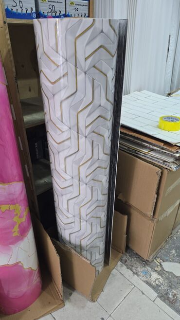 Vinil divar kağızı, oboy: Mərmər effekti verən PVC divar panelləri. 1.Arxası özü — 16