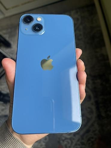 Apple iPhone: IPhone 13, Б/у, 128 ГБ, Синий, Зарядное устройство, Чехол, Коробка, 78 % — 9