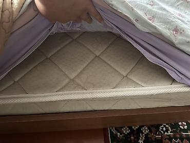 диваны цены: Двуспальная кровать, Б/у, С матрасом, длина - 170 см — 2