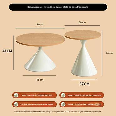 Stolovi: Kombinirani set klub-stolova – moderni stožasti dizajn Opis: - — 1