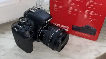 Fotokameralar: Canon 800D Aparatin noqte bele cizigi yoxdur. Her bir funksiyasi