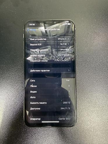 irshad telecom iphone x: IPhone X, 256 GB, Ağ, Face ID — 2