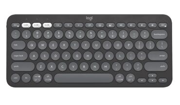 Klaviaturalar: Keyboard Logitech Pebble Keys 2 K380S Graphite