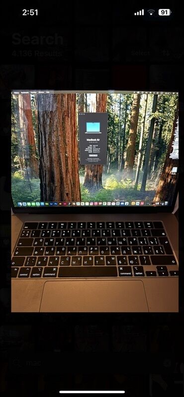apple macbook: İşlənmiş Apple MacBook, 15 ", Apple M2, 256 GB, Pulsuz çatdırılma
