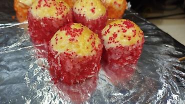 Икра другой рыбы: Тобико имитированная GREEN FISH — профессиональная начинка и украшение — 6