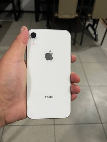 айфон за 0 рублей: IPhone Xr, Колдонулган, 128 ГБ, Ак, Коргоочу айнек, 100 %