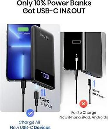 Eksterne baterije: POWER BANK SA PRAVIH 10.000 MAH NOV EKSTERNA BATERIJA ZA SVE | Cene — 12