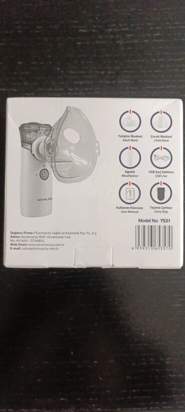 İnqalyatorlar, nebulizerlər: Wohler Mesh Nebulizator – portativ, səssiz və rahat istifadəli — 2
