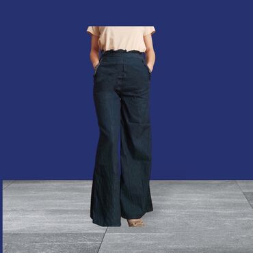 джинсы фирмы zara: Трубы, Индия, Высокая талия