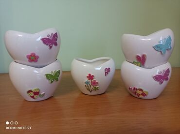 Наборы посуды: Набор мини-пиал из Европы — керамика и фарфор. - 6 керамических пиал — 7