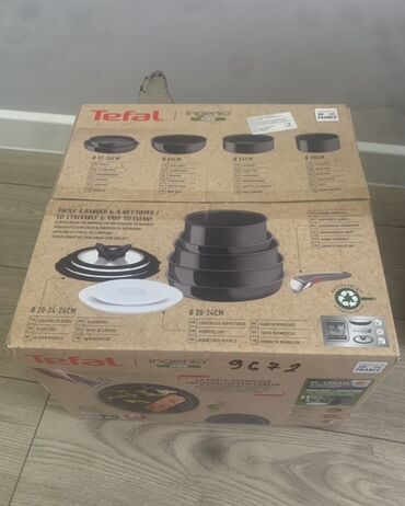 Tava-qazan dəstləri: Rəng - Qara, Antipriqar, Tefal, Fransa