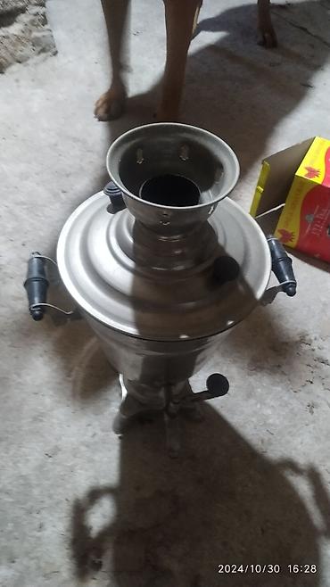 antik samovar: İşlənmiş Od Samovar, 3 l, Ünvandan götürmə — 4