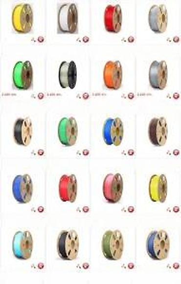 Druga oprema za računare i laptopove: PLA filament za 3D štampače – 1,75 mm, kotur 1 kg Opis: - Materijal — 17