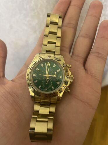 qizil saatlar kisi ucun: Новый, Наручные часы, Rolex, цвет - Золотой