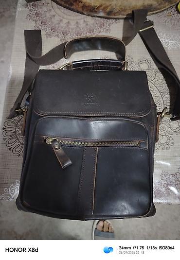 Çantalar: HUNERPAUL brendi kişi/unikal stil üçün çiyin çantası. - Material — 6