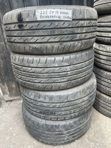 r17 запаска: Шиналар 225 / 50 / R 17, Жай, Колдонулган, Комплект, Жеңил унаалар, Жапония, Bridgestone