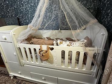 детские кроватки в баку satisi: Oğlan və qız üçün, İşlənmiş, Dördbucaq, Beşik, Dəst ilə, Matras ilə, Yellənmə mexanizmsiz — 1
