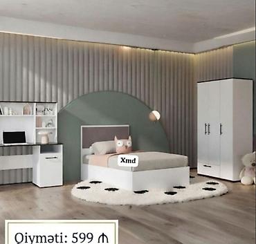 ucuz termolar: Uşaq/yeni yetmə otağı üçün mebel dəsti Tərkib: - Tək nəfərlik çarpayı — 1