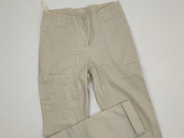jakie rajstopy do bezowej sukienki: Material trousers for women, size XS (EU 34)