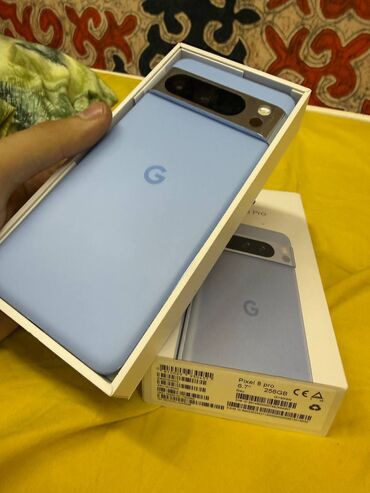 планшеты художественные: Google Pixel 8 Pro, Колдонулган, 256 ГБ, түсү - Көгүлтүр, 1 SIM, eSIM