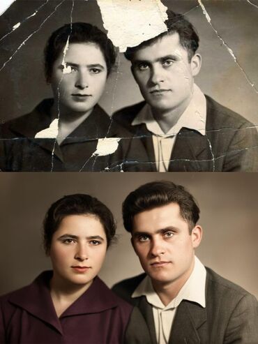 Foto və video çəkiliş: Ağ-qara şəkillərin rənglənməsi, cızılmış, əzilmiş, zədələnmiş — 6