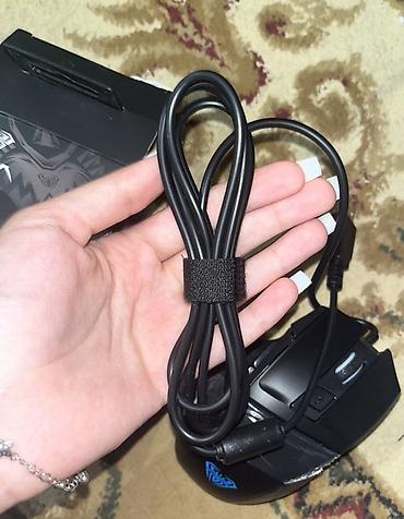 Аксессуары для ПК: AULA S12 gaming mouse. USB qoşulmalı simli oyun siçanı olub, qara — 5