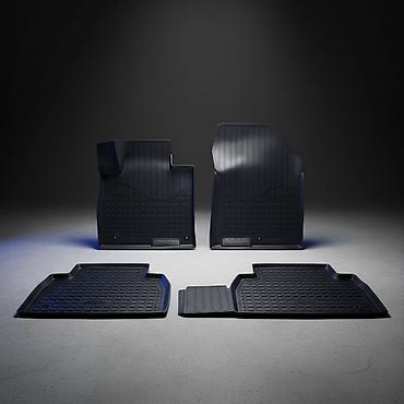 полики на сантафе: 3D Резиновые Полики Для салона Hyundai, цвет - Черный, Новый, Самовывоз, Платная доставка — 2