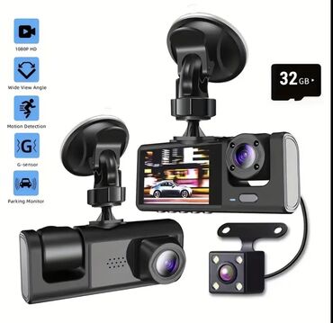 masin ucun aparatura: Videoreqistratorlar, Yeni, Avtomatik, 32 gb, Çin, Ünvandan götürmə, Pulsuz çatdırılma, Ödənişli çatdırılma