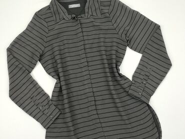 bluzka z długim rękawem bershka: Shirt 12 years, condition - Good, pattern - Striped, color - Black