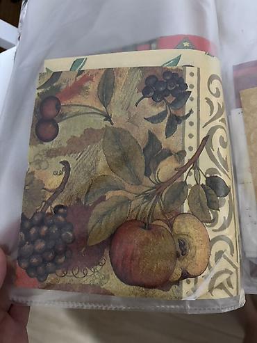 Kuhinjski tekstil: Dekorativne salvete za dekupaz razni motivi. - Set papirnih salveta — 24