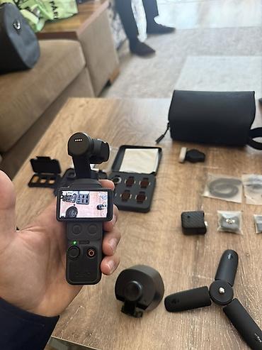 playstation 4 купить в баку: DJI Osmo Pocket (seriya 4) əl gimbal kamerası – tam aksesuar — 1