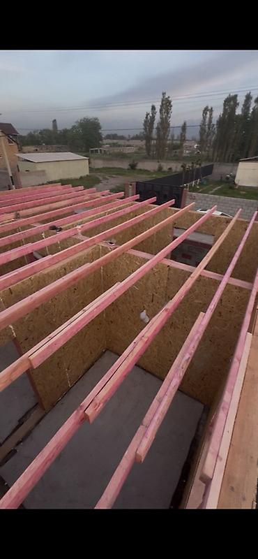 крыша кровля: Каркасно-панельный дом из SIP/OSB в процессе строительства. - Стены — 7