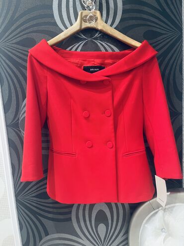 palto modelleri: Palto Zara, L (EU 40), rəng - Qırmızı