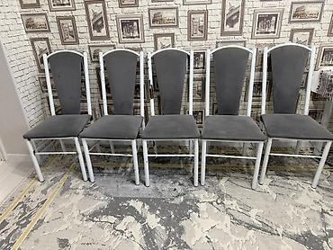 Отургучтар, табуреттер: Ашкана үчүн отургуч, Колдонулган, Темир, түсү - Боз — 1