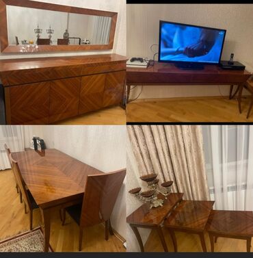 Qonaq otağı dəstləri: Komod, Masa və oturacaqlar, TV altlığı