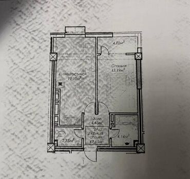 детские магазины: 2 комнаты, 48 м², Элитка, 6 этаж, ПСО (под самоотделку)