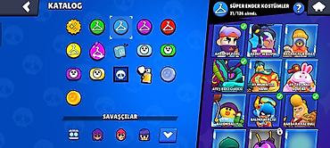 will: Brawl Stars hesabı – yüksək səviyyəli kolleksiya - Kupa yolu: 23 679 — 3