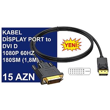 kompüter barter: Display Port Kabellər ⭐Type-C (USB-C) to Display Port 1.2vers 1,8m 4K — 7