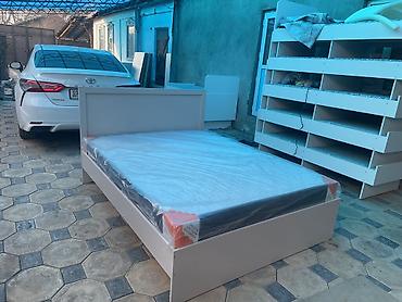 Двуспальные кровати: Двуспальная кровать, Новый, С матрасом, длина - 200 см — 8