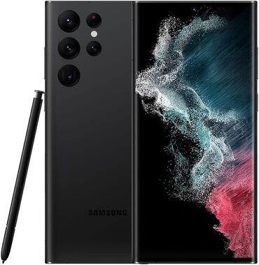 samsung galaxy s22 ultra: Samsung Galaxy S22 Ultra, 256 GB, Barmaq izi, Simsiz şarj, Face ID