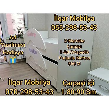 İkimərtəbəli uşaq çarpayıları: Oğlan və qız üçün, Yeni, Çarpayı, Matrassız, Siyirməsiz, Laminat — 5