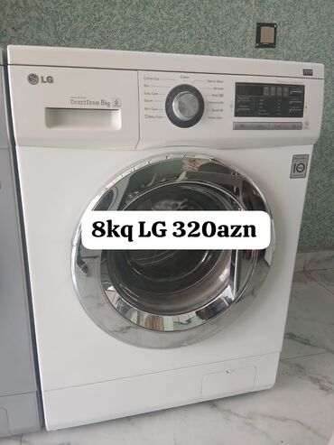 regular paltaryuyan qiymeti: Стиральная машина LG, 8 кг, Б/у, Автомат, Самовывоз, Платная доставка