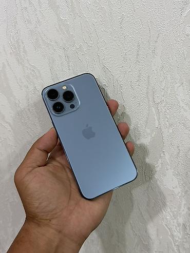 IPhone 13 Pro, Б/у, 256 ГБ, Sierra Blue, Защитное стекло, Чехол, 100 %