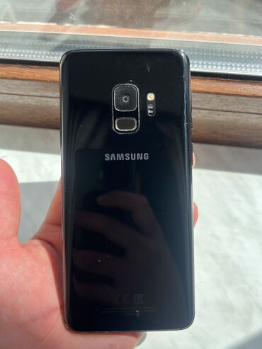 ноутбук новый: Samsung Galaxy S9, Колдонулган, 128 ГБ, түсү - Кара, 2 SIM
