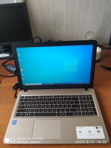 бэушные ноутбуки: Ноутбук, Asus, 4 ГБ ОЗУ, Intel Celeron, 15.6 ", Б/у, Для несложных задач, память HDD