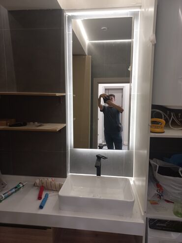 зеркало в ванную: Зеркало подсветка 15 % Скидкой