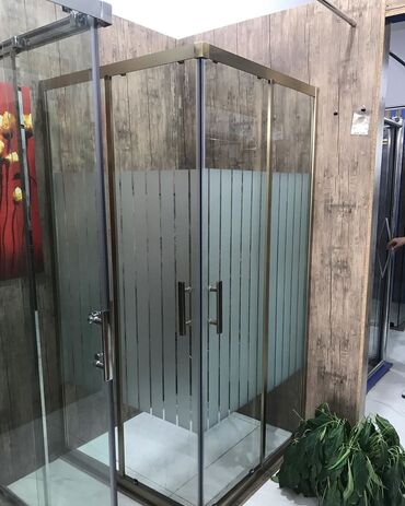 Duş kabinaları, arakəsmələr: Yeni Üstü açıq kabina, Künc üçün, Pulsuz çatdırılma — 18