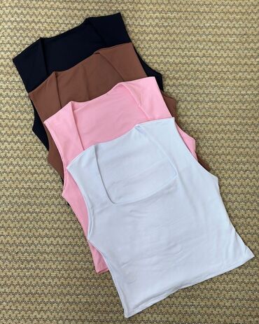 top na jedno rame: 3XL (EU 46), Cotton, Single-colored, color - White