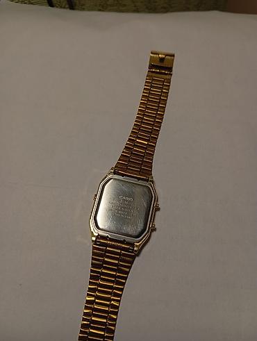 aple saat: İşlənmiş, Qol saatı, Casio, rəng - Qızılı — 4