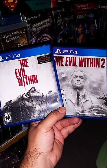 playstation 4 купить в баку: The evil within 2 disk yeni kimidi cızıq yoxdu evil within 1 — 1